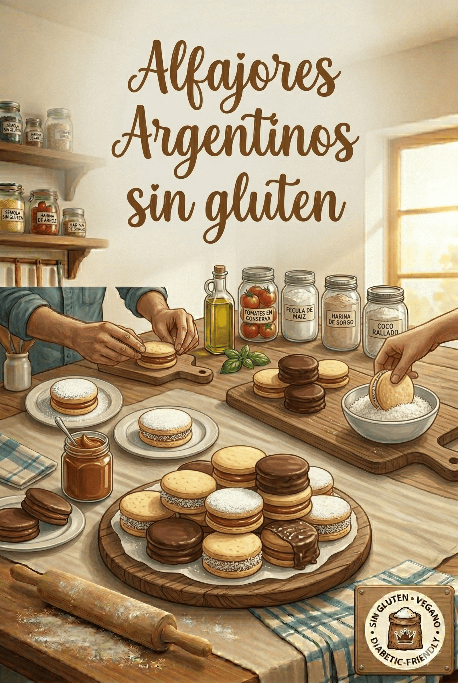 Alfajores Argentinos sin gluten