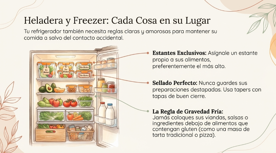 Infografía — Conservación en heladera y freezer