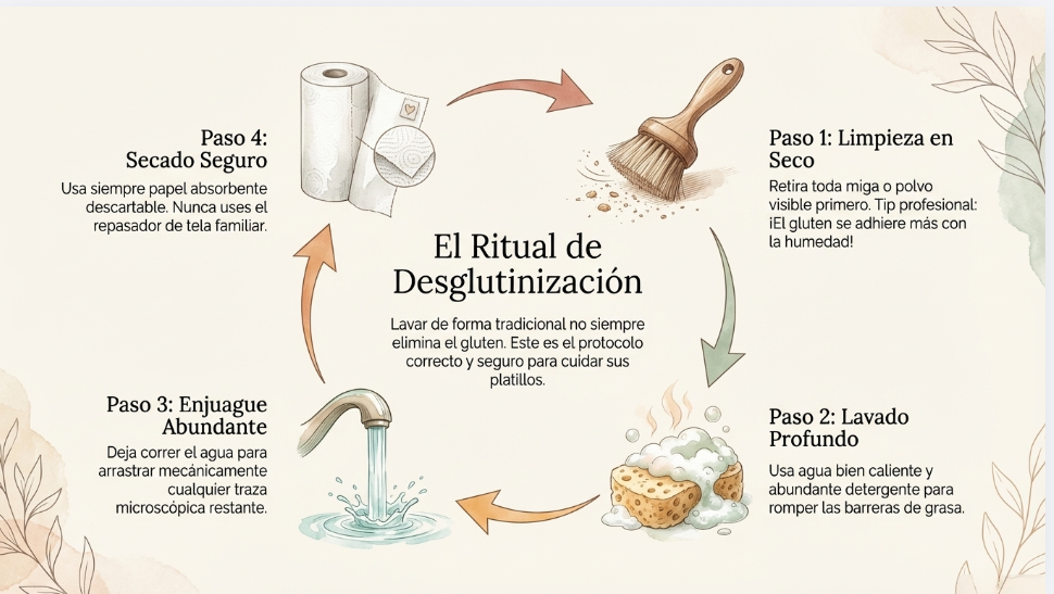Infografía — Ritual de desglutinización