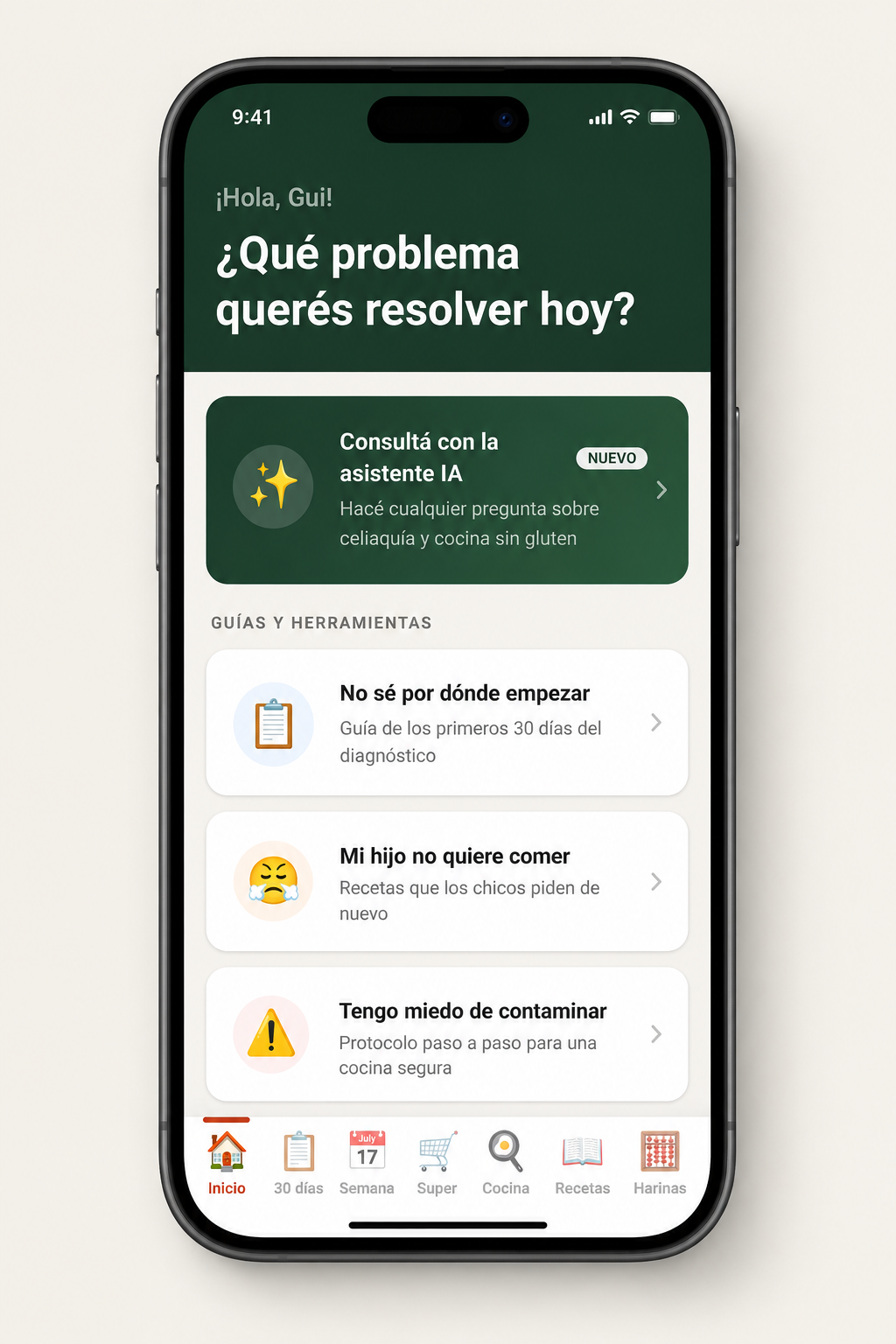 App Sin Gluten para Mamás — Sistema completo + contenido incluido